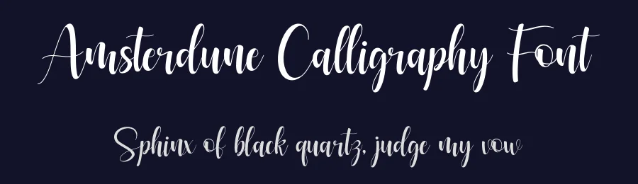 Amsterdune Calligraphy Font by Basnistudio — Script Handwritten Font — thumbnail 2