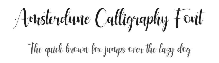 Amsterdune Calligraphy Font by Basnistudio — Script Handwritten Font