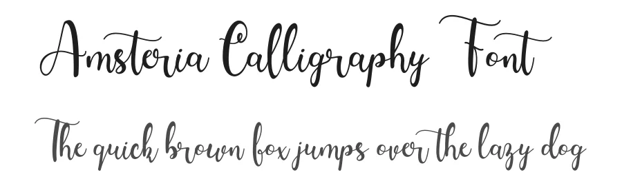 Amsteria Calligraphy Font by Rantautype — Script Handwritten Font