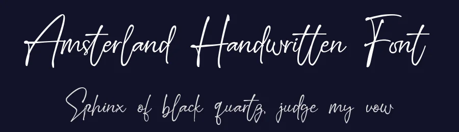 Amsterland Handwritten Font by Zeenesia Std — Script Handwritten Font — thumbnail 2