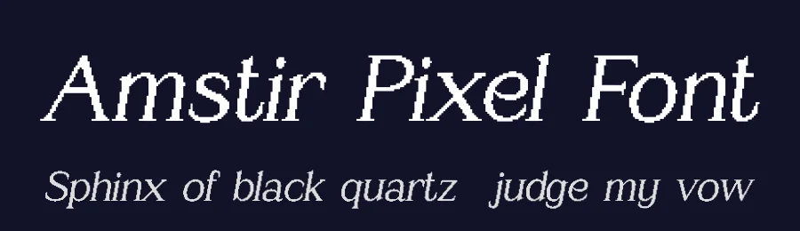 Amstir Pixel Font by craftsupplyco — Display Font — thumbnail 2