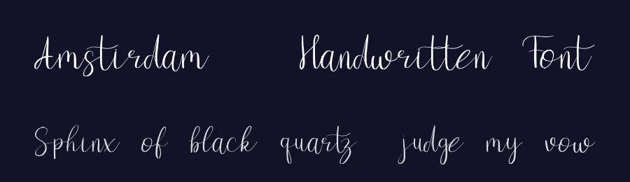 Amstirdam | Handwritten Font by pentagonistudio — Script Handwritten Font — thumbnail 2