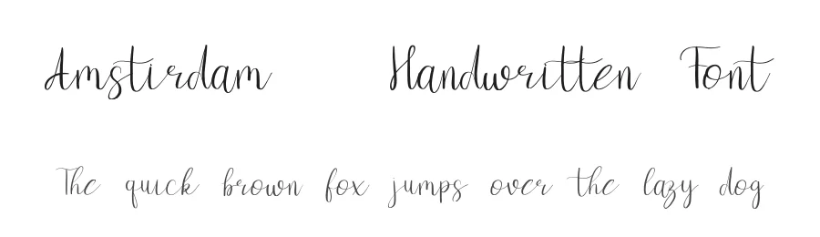 Amstirdam | Handwritten Font by pentagonistudio — Script Handwritten Font