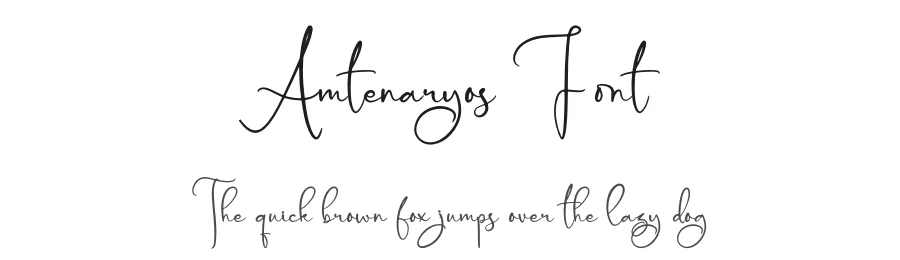 Amtenaryos Font by glorytype — Script Handwritten Font