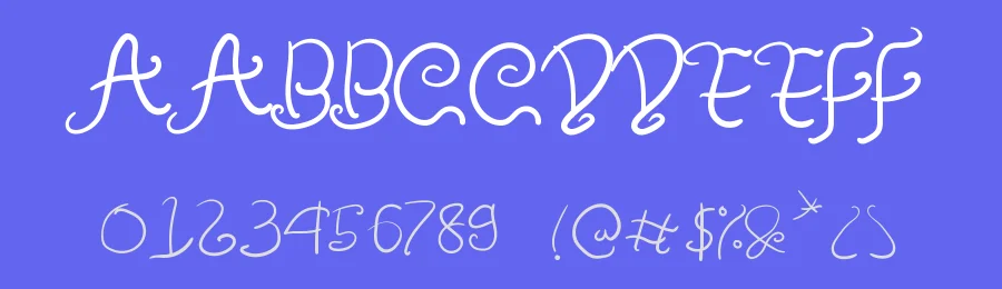 Amulman Modern Curly Font by jetsmax — Display Font — thumbnail 3