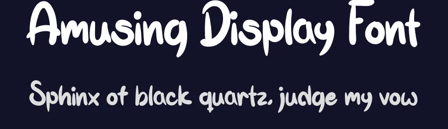 Amusing Display Font by levincreative — Decorative Font — thumbnail 2