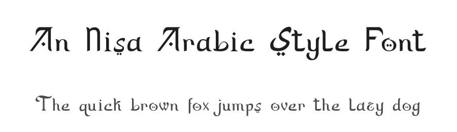 An Nisa Arabic Style Font by mhdafifersya — Script Handwritten Font