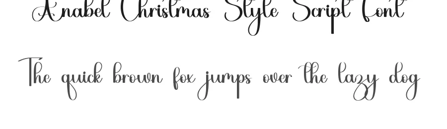 Anabel Christmas Style Script Font by inermediaSTUDIO — Script Handwritten Font