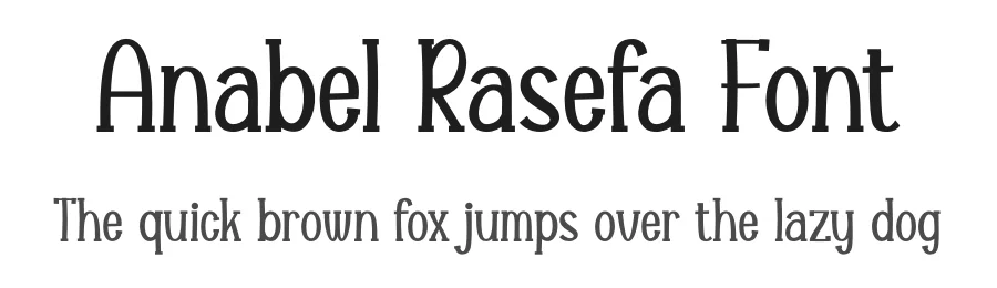 Anabel Rasefa Font by SlideShoot — Serif Font