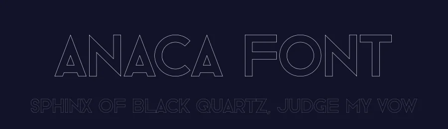 Anaca Font by vpcreativeshop — Display Font — thumbnail 2