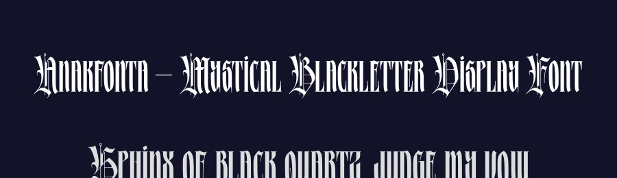 Anakfonta — Mystical Blackletter Display Font by alit design — Blackletter Font — thumbnail 2