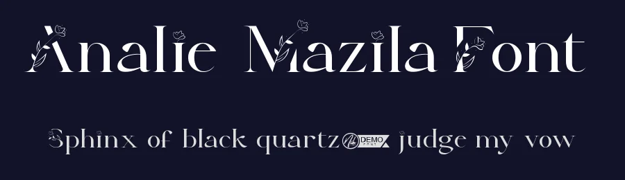 Analie Mazila Font by nihstudio — Display Font — thumbnail 2