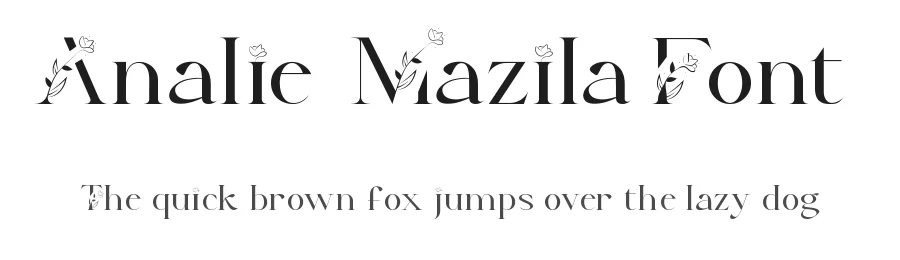 Analie Mazila Font by nihstudio — Display Font