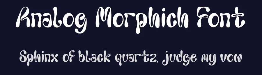 Analog Morphich Font by Denustudios — Display Font — thumbnail 2