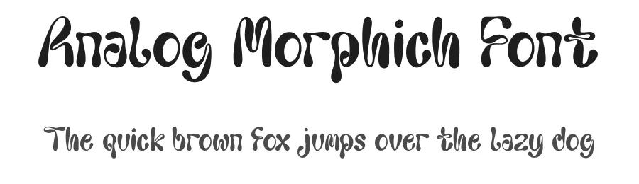 Analog Morphich Font by Denustudios — Display Font
