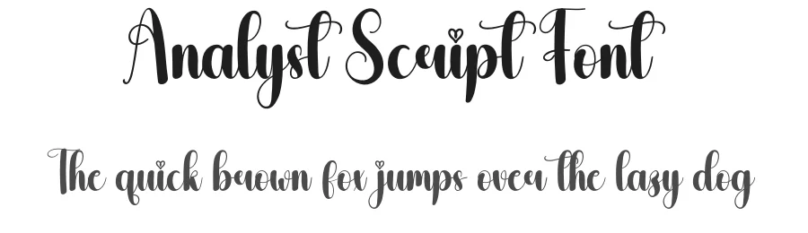 Analyst Script Font by andikastudio — Script Handwritten Font