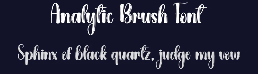 Analytic Brush Font by creativeletter — Script Handwritten Font — thumbnail 2