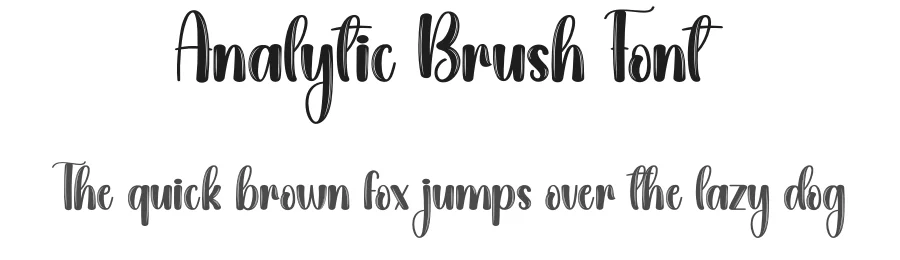 Analytic Brush Font by creativeletter — Script Handwritten Font