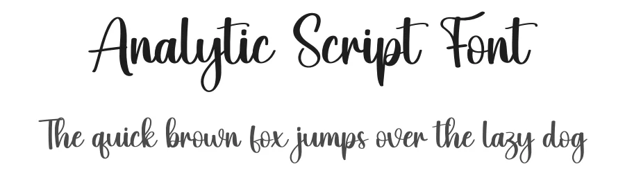 Analytic Script Font by creativeletter — Script Handwritten Font