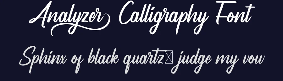 Analyzer Calligraphy Font by nihstudio — Script Handwritten Font — thumbnail 2