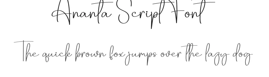 Ananta Script Font by creativeletter — Script Handwritten Font