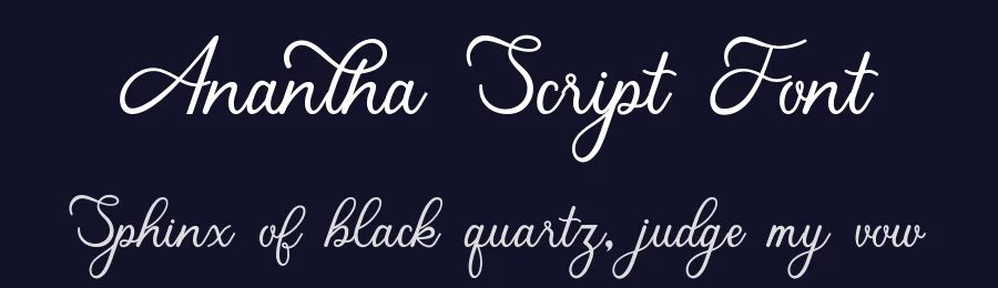 Anantha Script Font by Aqeel_Art — Script Handwritten Font — thumbnail 2