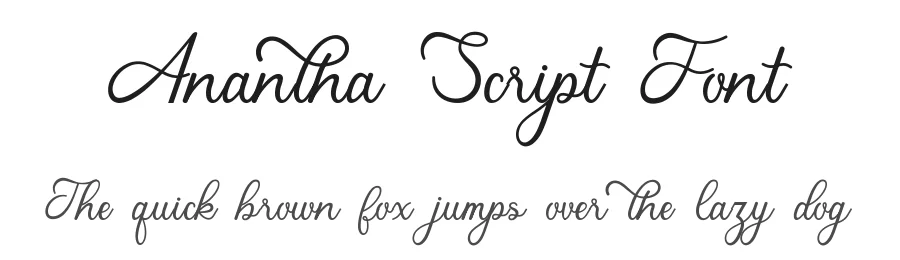 Anantha Script Font by Aqeel_Art — Script Handwritten Font