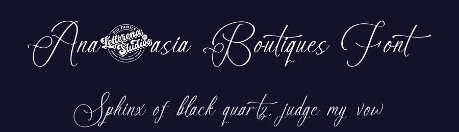 Anastasia Boutiques Font by letterenastudios — Script Handwritten Font — thumbnail 2