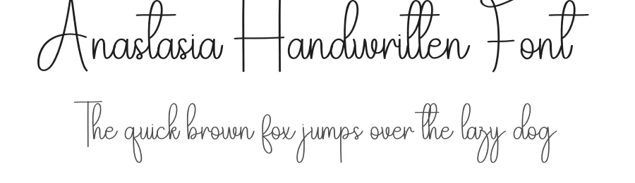 Anastasia Handwritten Font by andikastudio — Script Handwritten Font