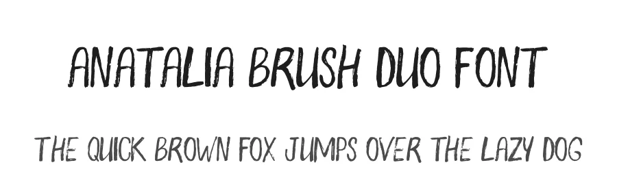 Anatalia Brush Duo Font by Bowery Studio design โ Script Handwritten Font