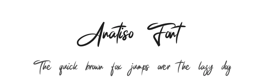 Anatiso Font by albert_kalingga — Script Handwritten Font