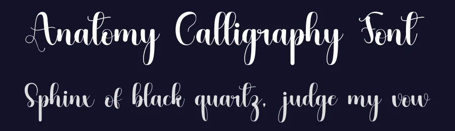 Anatomy Calligraphy Font by inermediaSTUDIO — Script Handwritten Font — thumbnail 2