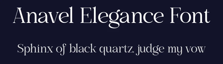 Anavel Elegance Font by burntilldead — Serif Font — thumbnail 2