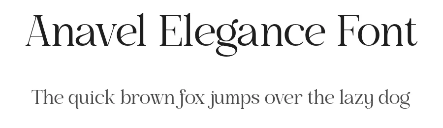 Anavel Elegance Font by burntilldead — Serif Font