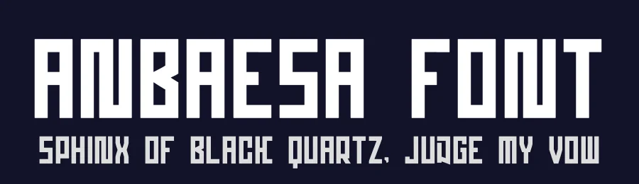 Anbaesa Font by hayoyuka8 — Display Font — thumbnail 2
