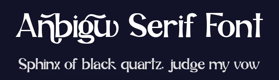 Anbigu Serif Font by Muksal Creative — Serif Font — thumbnail 2