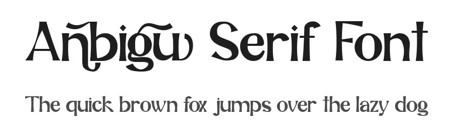 Anbigu Serif Font by Muksal Creative — Serif Font