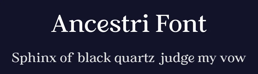 Ancestri Font by Nollevs — Serif Font — thumbnail 2