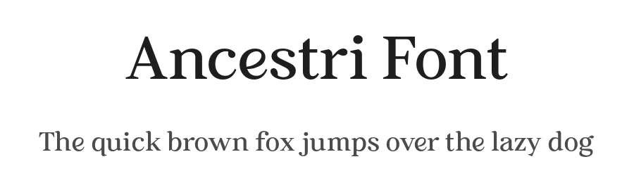Ancestri Font by Nollevs — Serif Font