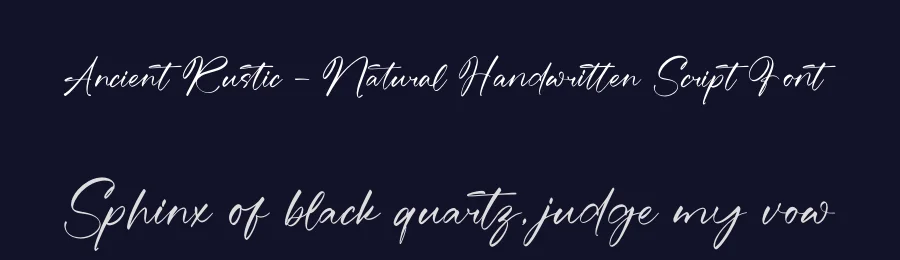 Ancient Rustic – Natural Handwritten Script Font by stylishtype.co — Script Handwritten Font — thumbnail 2