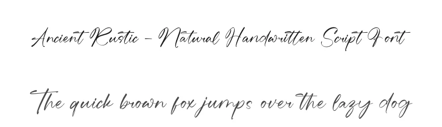 Ancient Rustic – Natural Handwritten Script Font by stylishtype.co — Script Handwritten Font