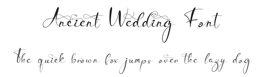 Ancient Wedding Font by 177Studio — Script Handwritten Font