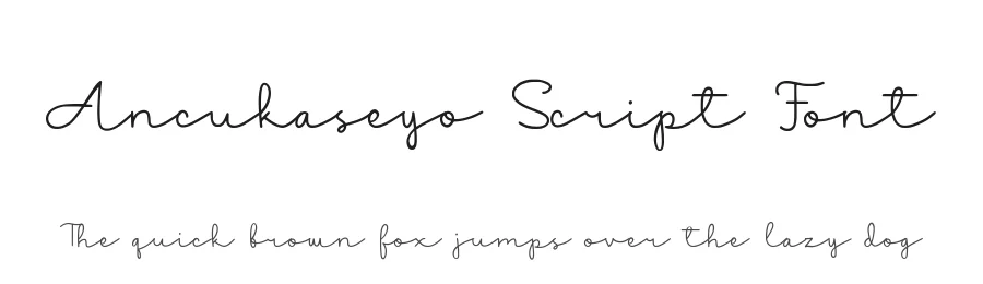 Ancukaseyo Script Font by Allouse.Studio — Script Handwritten Font