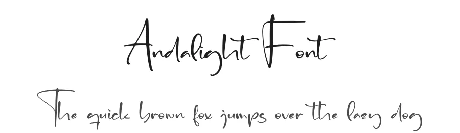 Andalight Font by letterfabric — Script Handwritten Font