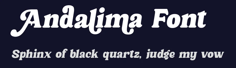 Andalima Font by mhdafifersya — Sans Serif Font — thumbnail 2