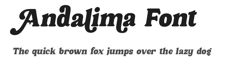Andalima Font by mhdafifersya — Sans Serif Font