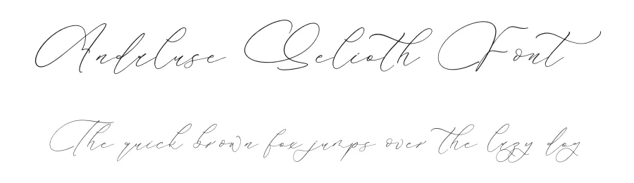Andaluse Selioth Font by Storytype — Script Handwritten Font