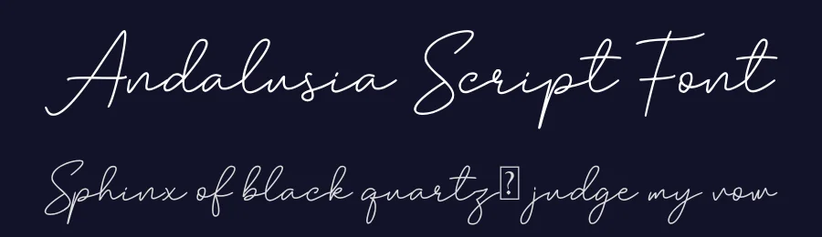 Andalusia Script Font by bluestype — Script Handwritten Font — thumbnail 2