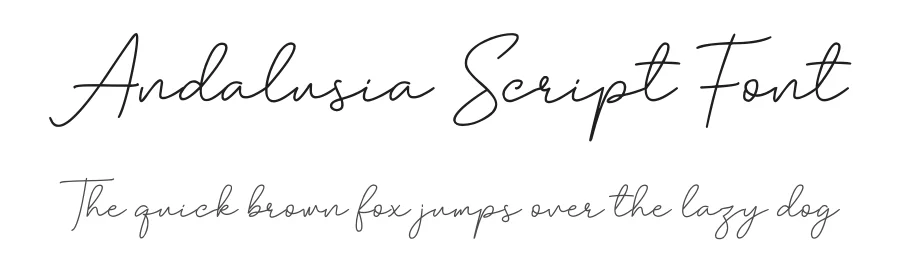 Andalusia Script Font by bluestype — Script Handwritten Font