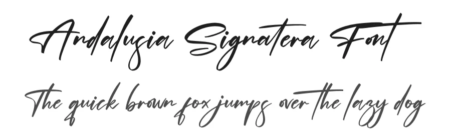 Andalusia Signatera Font by perspectype — Script Handwritten Font